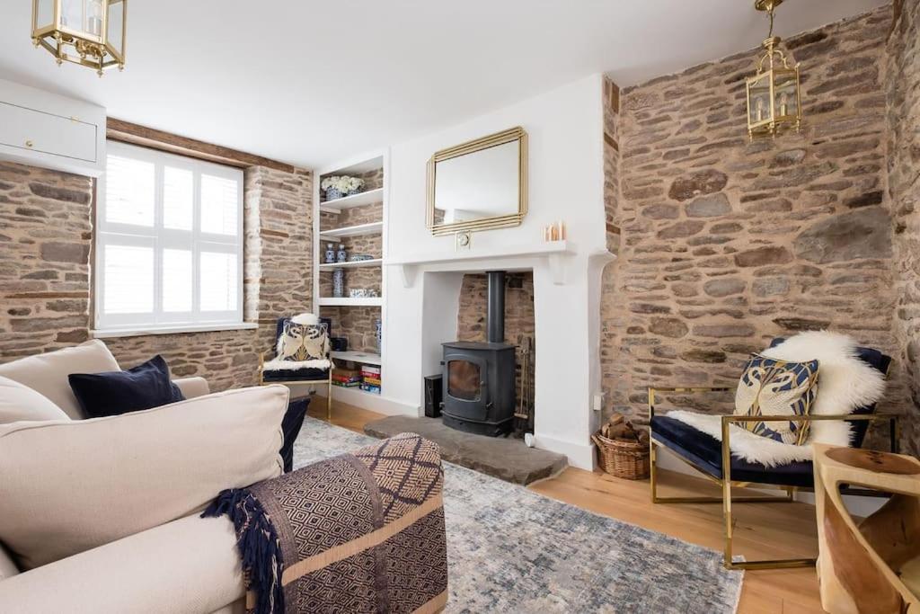 Luxury Cottage Near Hay-On-Wye Llanigon Esterno foto
